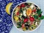 Salad in bowl gluten-free tabbouleh