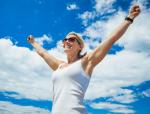 Women with arms in air rejoicing Perimenopause menopause