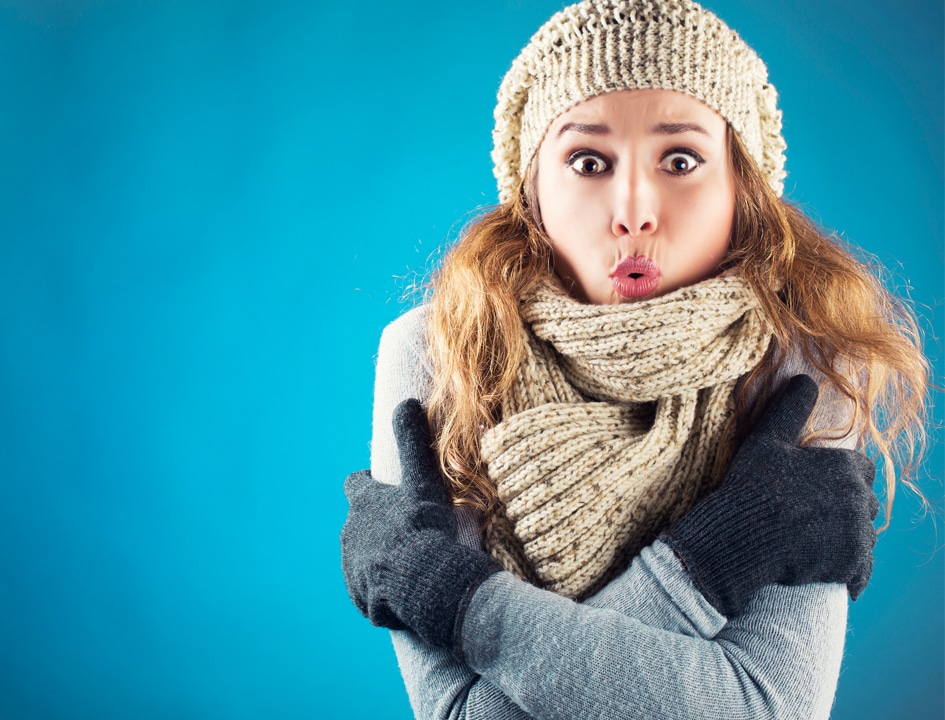 women with scarf Cold and Flu Season