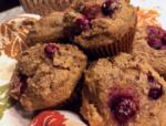 plate of spiced pumpkin muffins