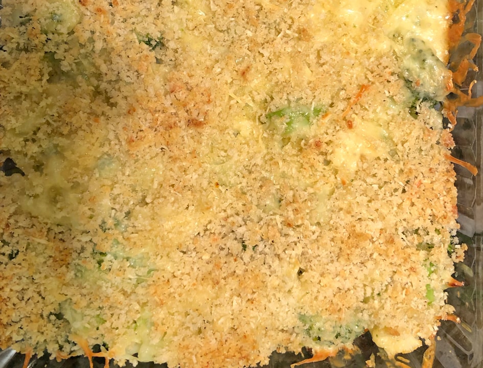 cheesy broccoli cauliflower casserole