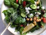 greek chickpea and feta salad