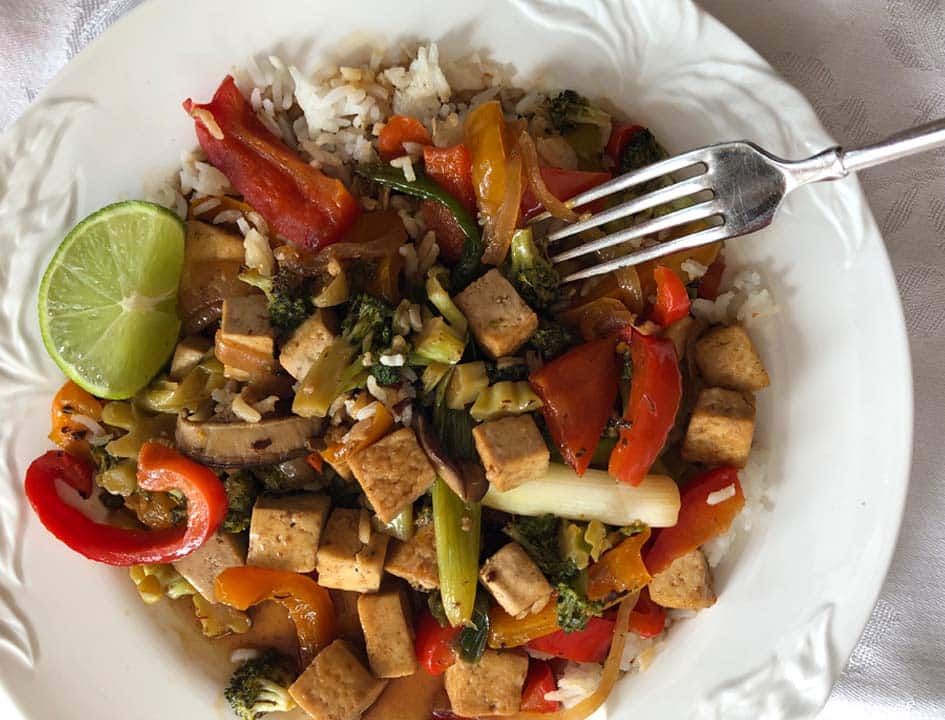 tofu bell pepper stir fry