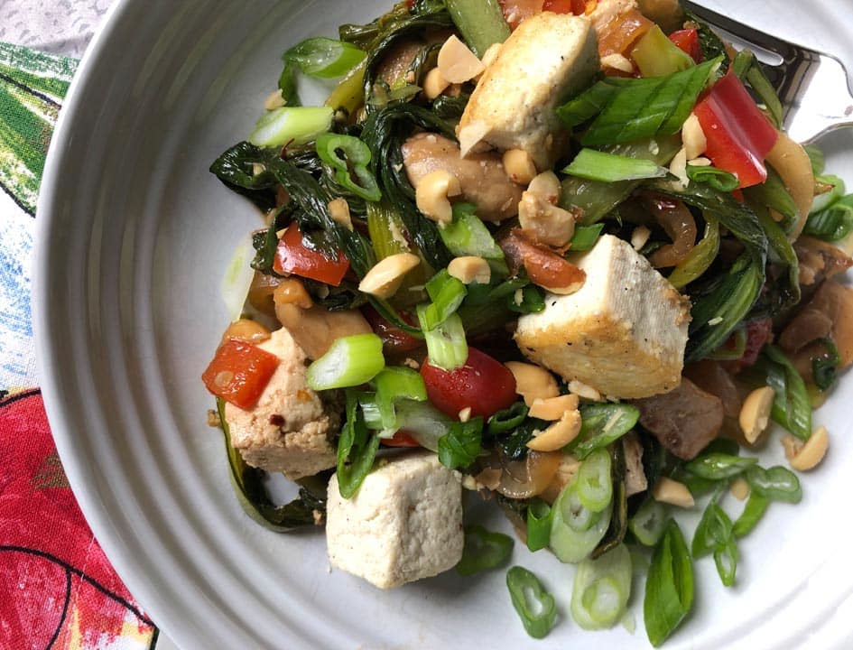 bok choy and tofu stir fry