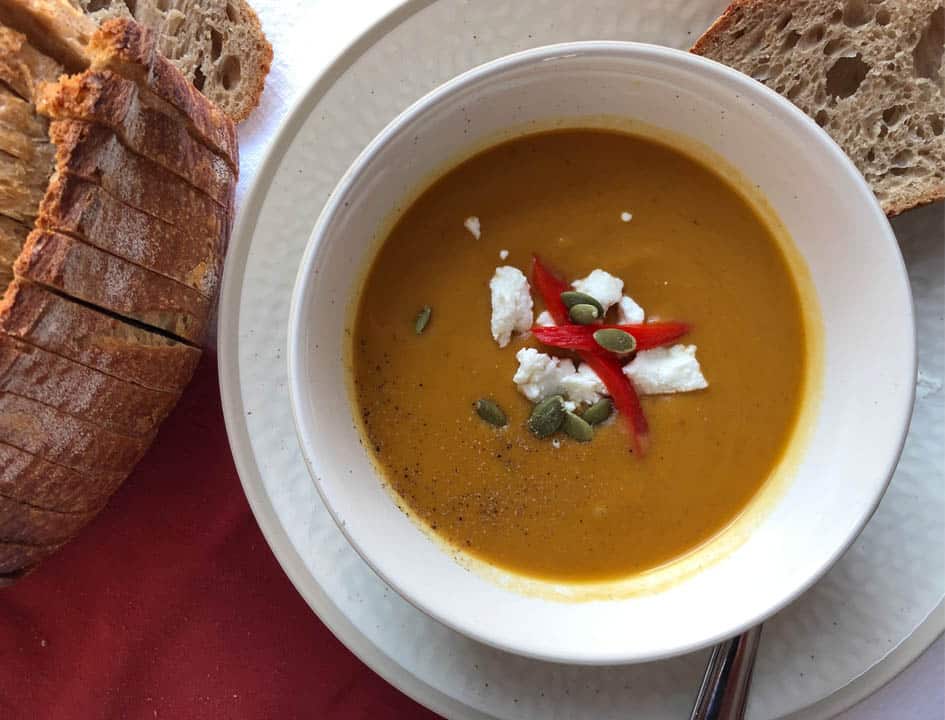 pumpkin soup with coconut milk